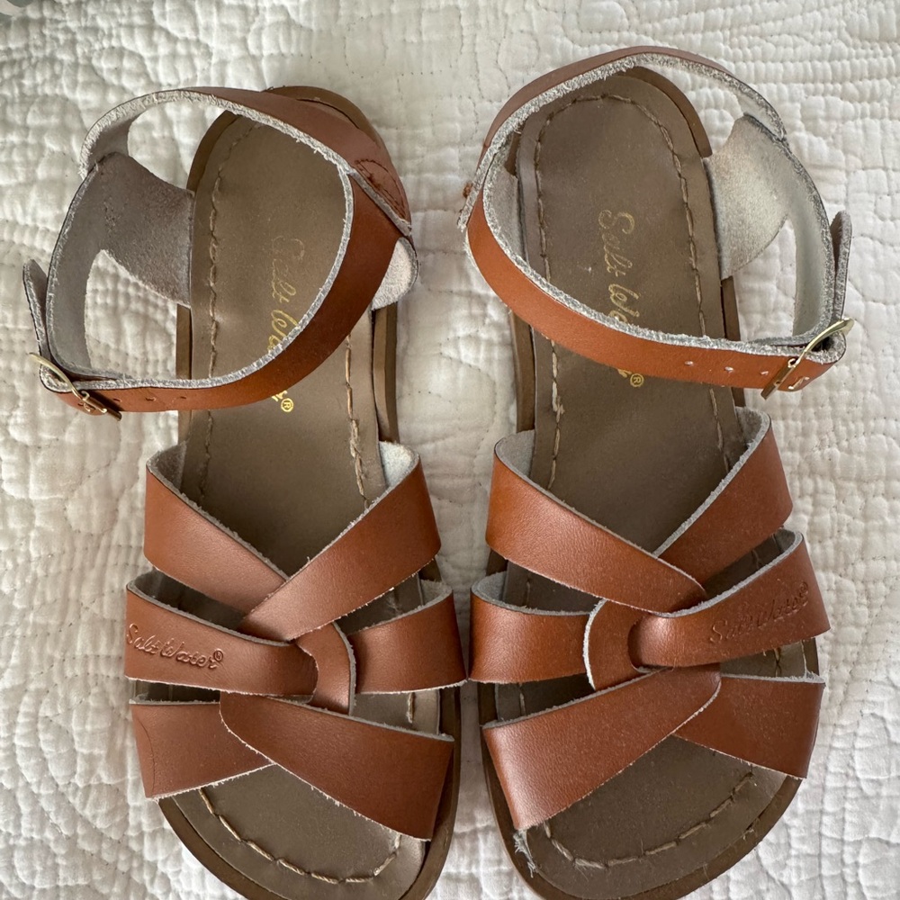 Salt Water Brown Kids Sandals 2